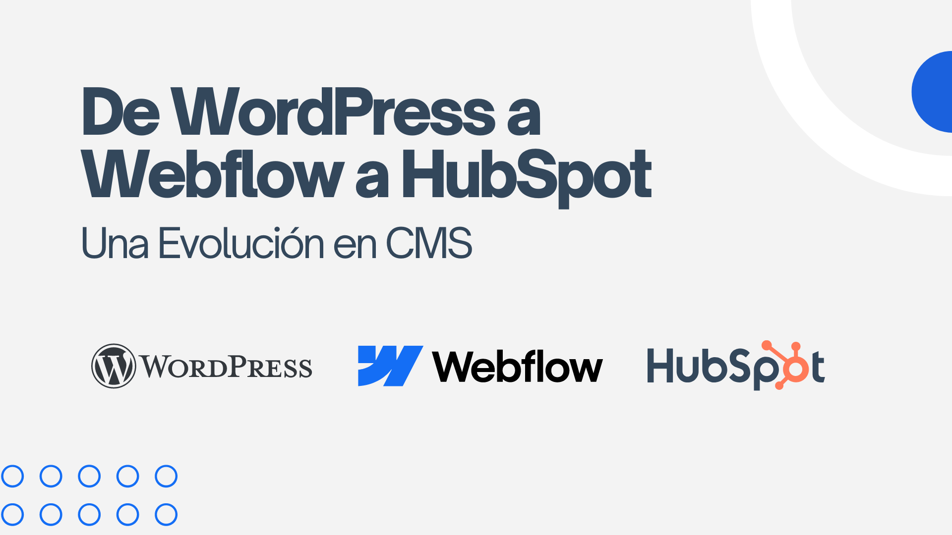 De WordPress a Webflow a HubSpot: Una Evolución en CMS